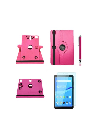 Hometech Alfa 8sm Kılıf 360 Dönerli Unıversal Standlı Kılıf + Nano Ekran Koruyucu Kalem Arka Kapak