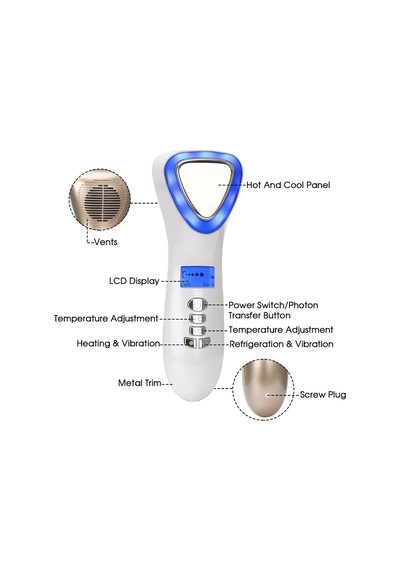 Sıcak Soğuk Yüz Ütüsü Cilt Masajı Yüz Germe Sıkılaştırma