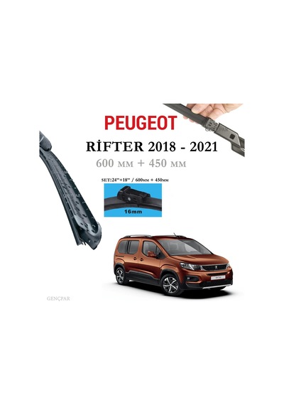 Peugeot Rifter Silecek Takımı 2018 ve Sonrası