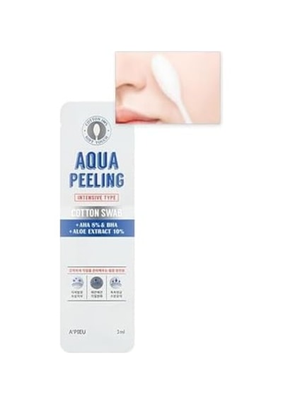 %100 Pamuk Peeling Çubuğu Yoğun Apıeu Aqua Peeling Swab Intensive