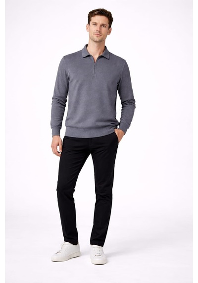 Alexandergardi Erkek Fermuarlı Sweatshirt Antrasit