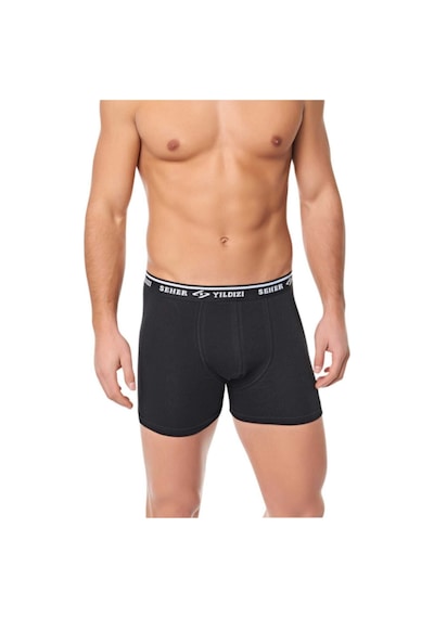 6'lı Paket 0117 Licralı Kaliteli Boxer Siyah