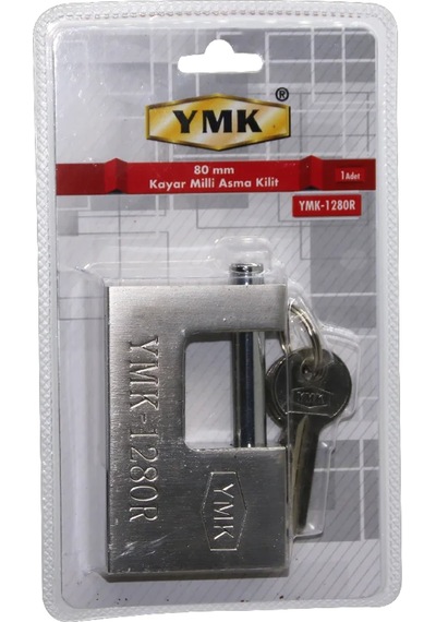 80mm Gri Kayar Milli Asma Kilit Go-53-vice 03648