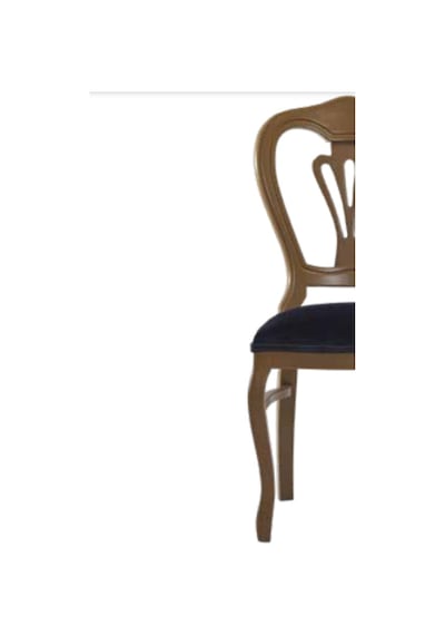 Bengimobilya Sandalye Zus031 Oyma Çizgi Model Kayın Klasik Babyface Kumaş Kahv