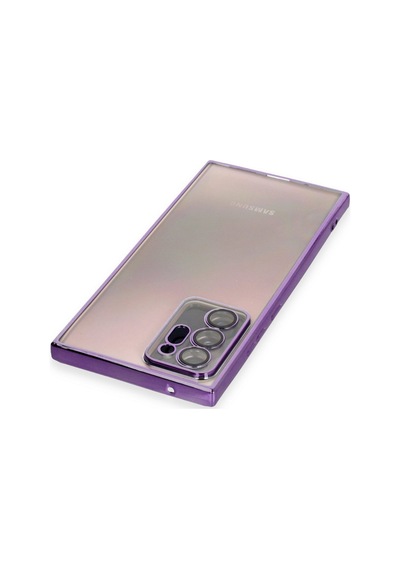 Samsung Galaxy Note 20 Ultra Uyumlu Kılıf Lensli Silikon - Mor