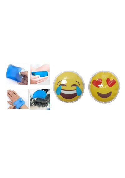 Sia Emoji Şekilli El Isıtıcı Sıcak Su Torbası Pvc 9 Cm 2 Adet