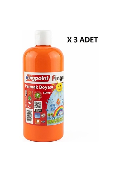 Bigpoint Parmak Boyası 500 Gram Turuncu X 3 Adet Diğer