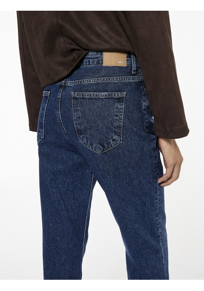 Koton Pamuklu Yüksek Bel Regular Fit Mom Jean Pantolon - Mom Jeans Koyu İndigo 6wal40177md Dark Indigo Koton Pamuklu Yüksek Bel Regular Fit Mom Jean Pantolon - Mom Jeans Koyu İndigo 6wal40177md Dark Indigo