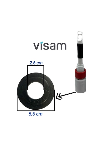 Visam Rezervuar Iç Takım Conta Gömme Rezervuar Contası Siyah