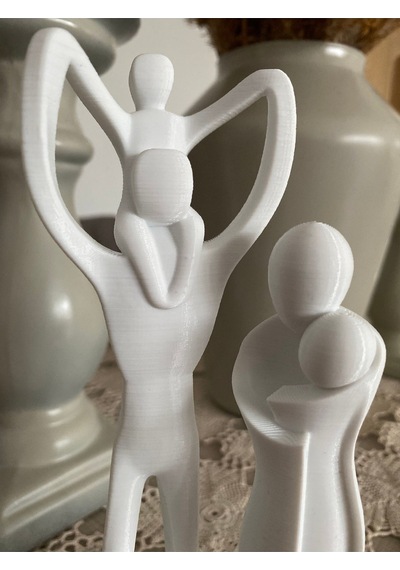 Anne Baba Çocuklar Biblosu Aile Temalı Hediyelik Dekoratif Obje 19 Cm