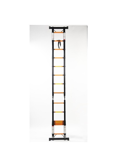 Cardilife 2.5 + 2.5 Metre Teleskopik Çelik Merdiven 8+8 Basamaklı