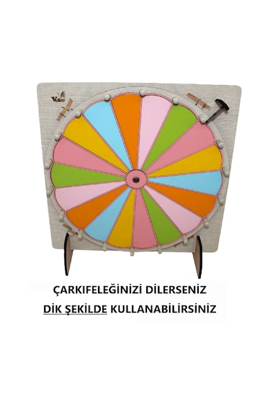 Çarkıfelek Oyunu, Ahşap Eğitim Materyali, 18 Dilim
