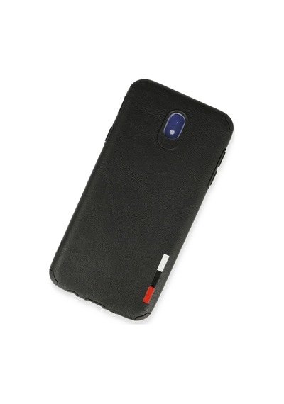 Newface Samsung Galaxy Uyumlu J7 Pro / J730 Kılıf Loop Deri Silikon Semeglbl - 99 - Siyah