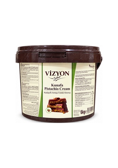 Vizyon Kadayıflı Antep Fıstıklı Krema 6 Kg