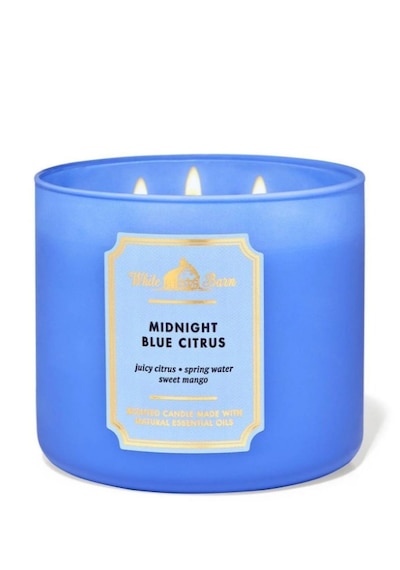 Midnight Blue Citrus Büyük Mum 411 G Beyaz