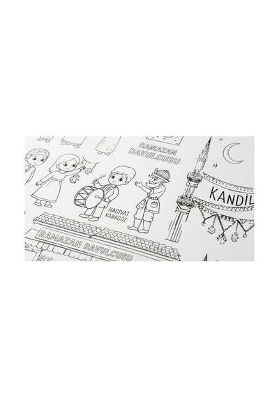 Rulo Boyama Kağıdı Dev Boy Ramazan Şenliği 4 Metre 45cm Genişlik