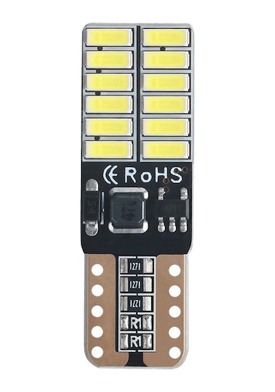 T10 Dipsiz Ampul Beyaz 12 Led Canbus 2 Adet Oto Park Plaka Ve İç Aydınlatma Led Ampul