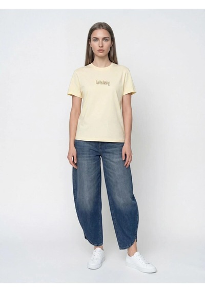 Kadın T-shirt Lf2042206 Light Yellow