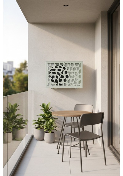 Klima Motoru/dış Ünite Gizleme/koruma Kafesi Xl 120x62x150 H Stone Gri