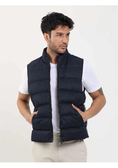 Dufy Lacivert Erkek Regular Fit Düz Fermuarlı Dik Yaka Şişme Yelek Mont - 96248-Lacivert Dufy Lacivert Erkek Regular Fit Düz Fermuarlı Dik Yaka Şişme Yelek Mont - 96248-Lacivert