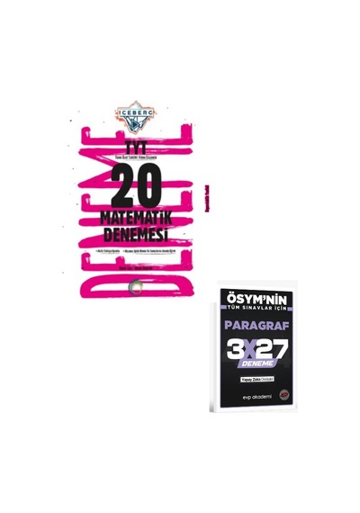 2027 Okyanus 2027 Tyt Iceberg 20 Matematik Denemeleri+ Evp Akademi Paragraf