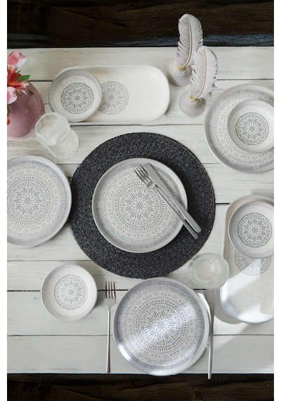 Stone Kahvaltı Takımı 10 Parça 4 Kişilik 21426-27 Gri