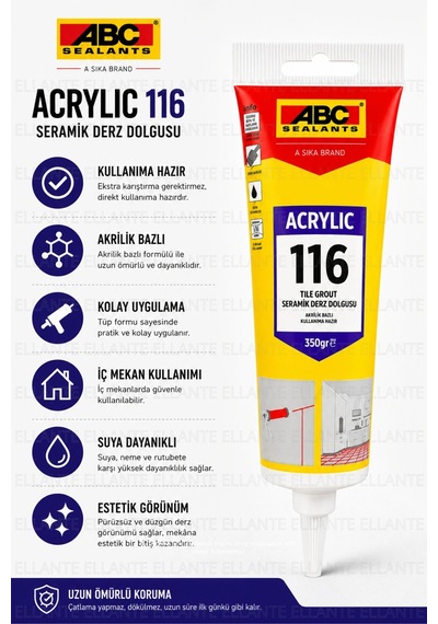 Beyaz Seramik Derz Dolgusu 350 Gr Kullanıma Hazır Akrilik Tamir Dolgusu Beyaz Derz