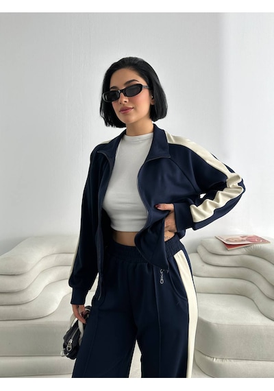 Fonna Fashion Tk-3037 Bayan Eşofman Takım Lacivert