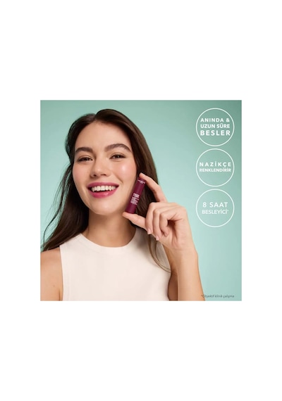 3'lü Cc Nemlendirici Renkli Dudak Balsamı Seti - Frambuaz Nude Pembe Mürdüm Besleyici Lip Balm