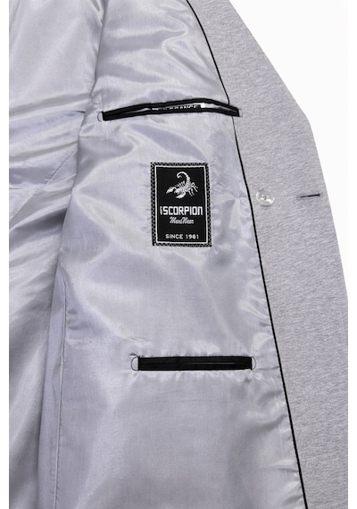 Plus Scorpion Erkek Penye Kumaş Kruvaze Blazer Ceket 4 Düğmeli Mono Yaka, Torba Cepli, Çift Yırtmaçlı Şık Tasarım Gri Plus Scorpion Erkek Penye Kumaş Kruvaze Blazer Ceket 4 Düğmeli Mono Yaka, Torba Cepli, Çift Yırtmaçlı Şık Tasarım Gri