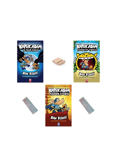 Köpek Adam Set - 2 /köpek Adam Ve Kedi Çocuk / Pirelerin Tanrısı / Patilerin Çağrısı +tablet Tutucu