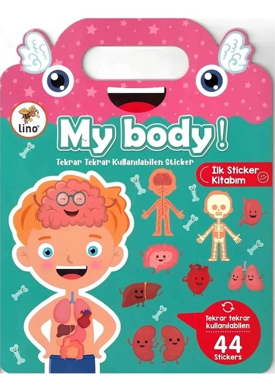 Tekrar Tekrar Kullanılabilen İlk Sticker Kitabım My Body