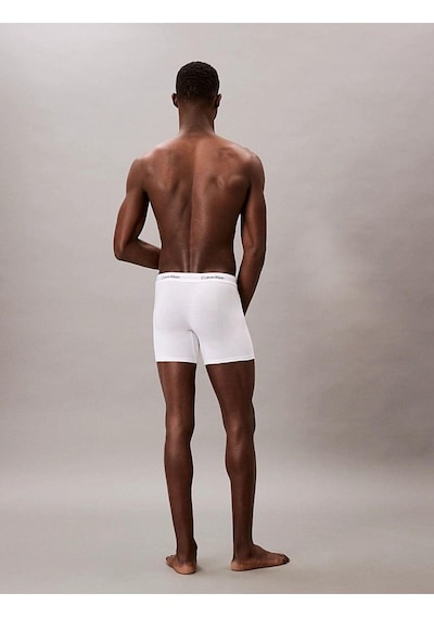 Calvin Klein Erkek 3 Lü Boxer Nb4394-100-9101 Beyaz