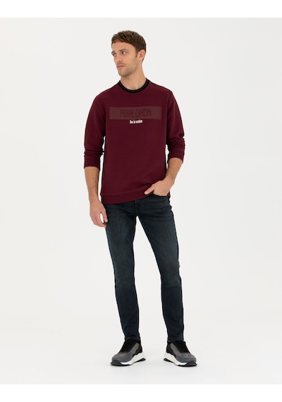 Pierre Cardin Erkek Bordo Sweatshirt 50279532-vr014 Bordo