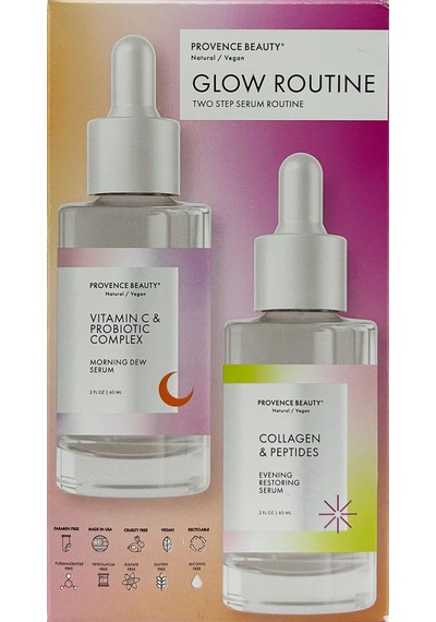 Provence Beauty Glow Routine Gece + Gündüz Bakımı Serum Seti 2 x 60 ML