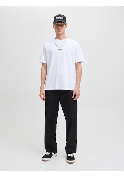 Jack & Jones Jjesoho Tee Ss Crew Neck Noos Erkek T-shirt-31720 Beyaz