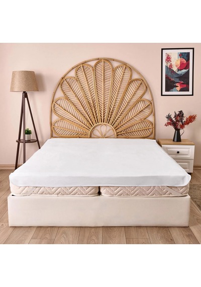 Soft Sane Basic Çift Kişilik Sıvı Geçirmez Lastikli Alez - Beyaz - 160x200 Cm Çok Renkli