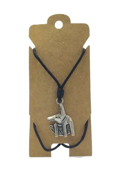 Unisex Koton İp Askılı Ve Gümüş Antik Kaplamalı Tribal Kolye - Kgkk-79 Çok REnkli