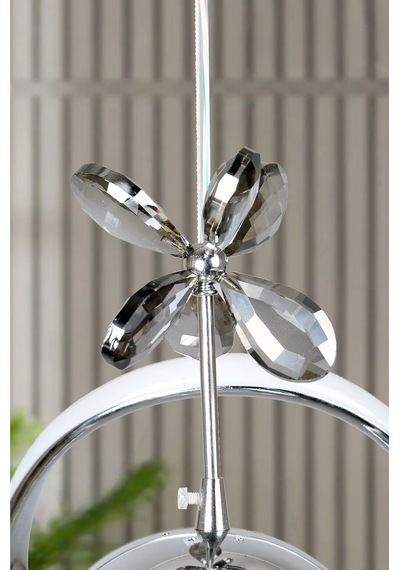 Clasy Model Krom Kaplama Metal Salon Mutfak Oturma Yatak Odası Modern Led Sarkıt Avize Beyaz Işık Krom
