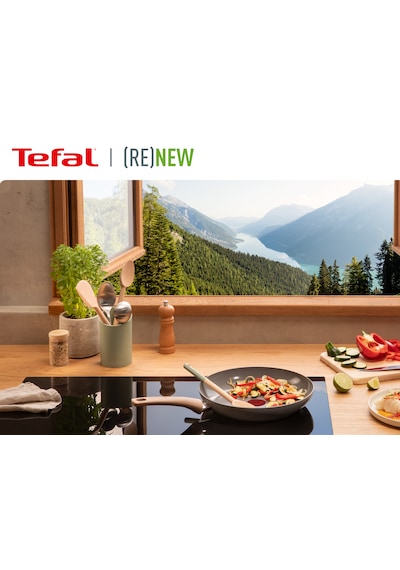 Tefal Renew Wok Tava - 28 Cm Gri