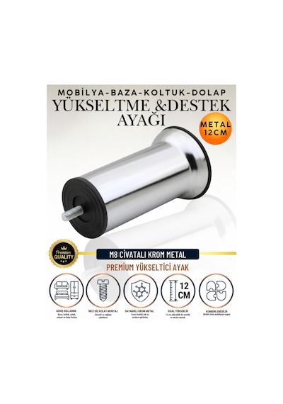12 Adet 12 Cm M8 Vidalı Metal Krom Ayak Mobilya Ayağı Baza Ayağı Kanepe Ayağı Koltuk Ayağı Yatak Ayağı Yükseltme Ayağı Dolap Ayak Sehpa Sandık Ayakları Değişim Destek Ayağı Yükseltici Aparat Şifonyer Gümüş Gümüş 12 Adet 12 Cm M8 Vidalı Metal Krom Ayak Mobilya Ayağı Baza Ayağı Kanepe Ayağı Koltuk Ayağı Yatak Ayağı Yükseltme Ayağı Dolap Ayak Sehpa Sandık Ayakları Değişim Destek Ayağı Yükseltici Aparat Şifonyer Gümüş Gümüş