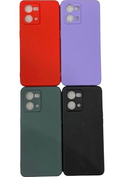 Oppo Reno 7 Lansman Içi Kumasli Silikon Kilif