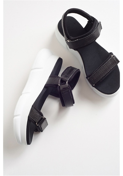 Luvishoes 4760 Sıyah Kadın Sandalet Siyah