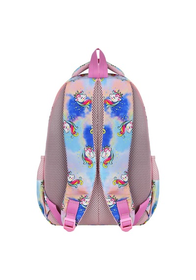 Unicorn Desenli 3 Lü Ortopedik Kız Okul Çantası Seti Okul Çantası+beslenme Çantası+kalemlik Koyu Purple