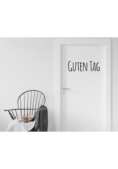 Bk Home Guten Tag Tasarımlı Kapı Sticker-1