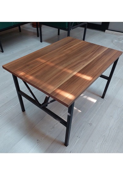 Orta Sehpa 70x50 Cm, Çayseti, Bahçe, Balkon Takımları Için Orta Sehpa Çaysetleri Ceviz