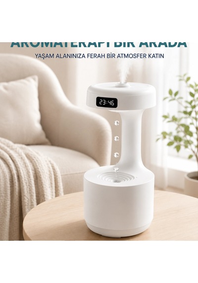 Yağmur Damlası Hava Nemlendirici Ultrasonik Buhar Makinesi 800 Ml Aroma Difüzör