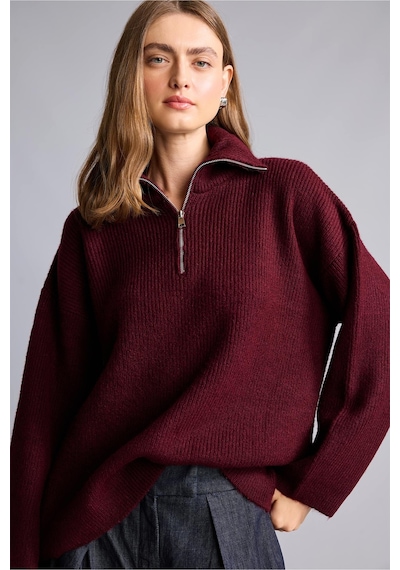 Defacto Oversıze Polo Yaka Kazak H2635ax26wnbr453 Bordo-br453