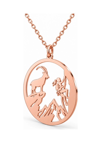 Zirve Tutkusu Gümüş Kolye - Rose Rose Gold