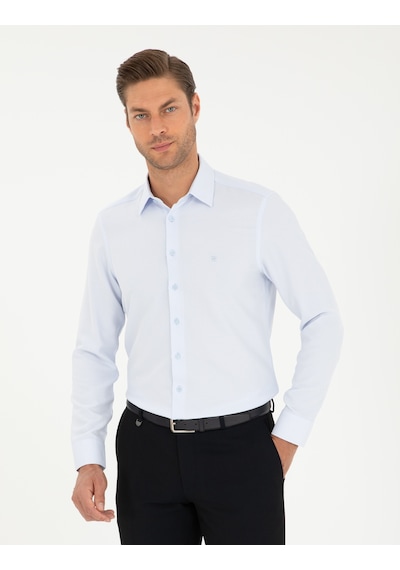Pierre Cardin Erkek Açık Mavi Gömlek Desenli 50294742-vr003 Açık Mavi